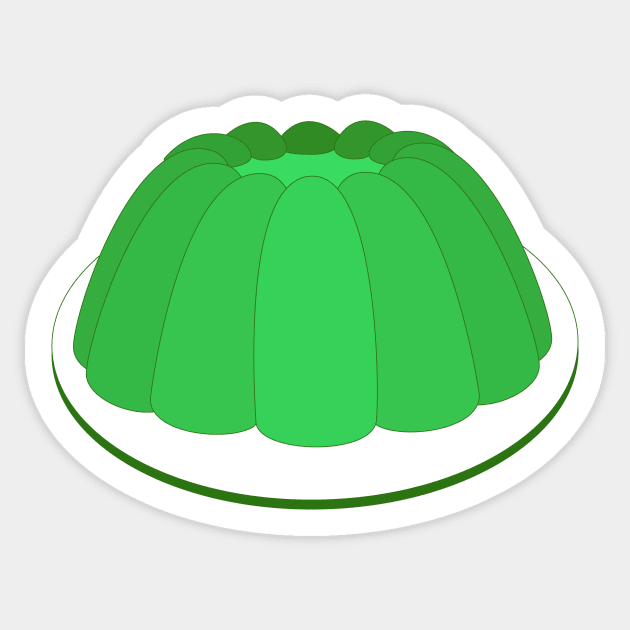 Green Jello Sticker by PeachesPaisleyProton